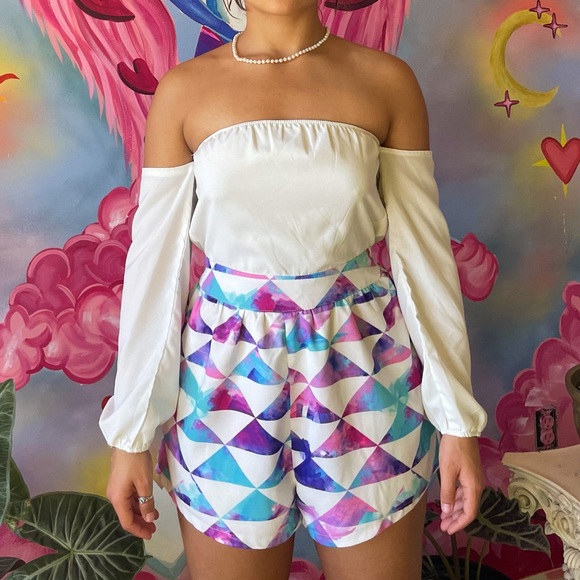 Off the shoulder Romper - Picture 2 of 6